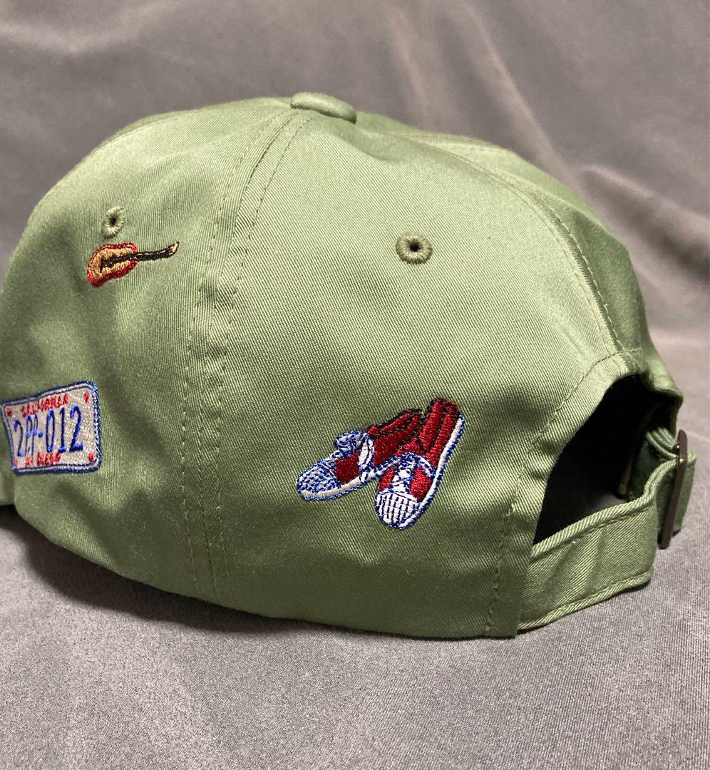 美品 未使用 PAPAS PLUS + パパス プラス刺繍 キャップ カーキ