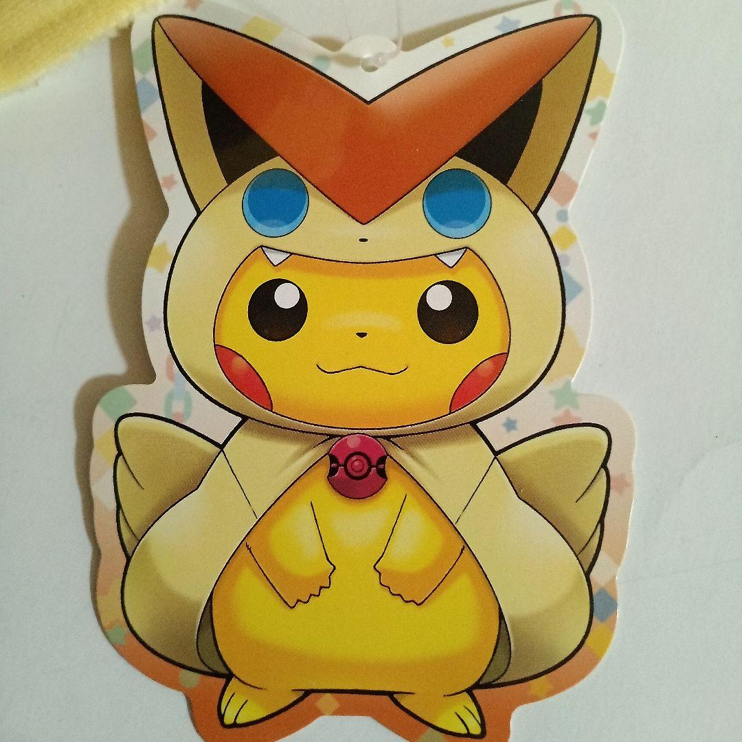 2017年ポケモンセンター限定ビクティ二のポンチョを着たピカチュウのぬいぐるみ