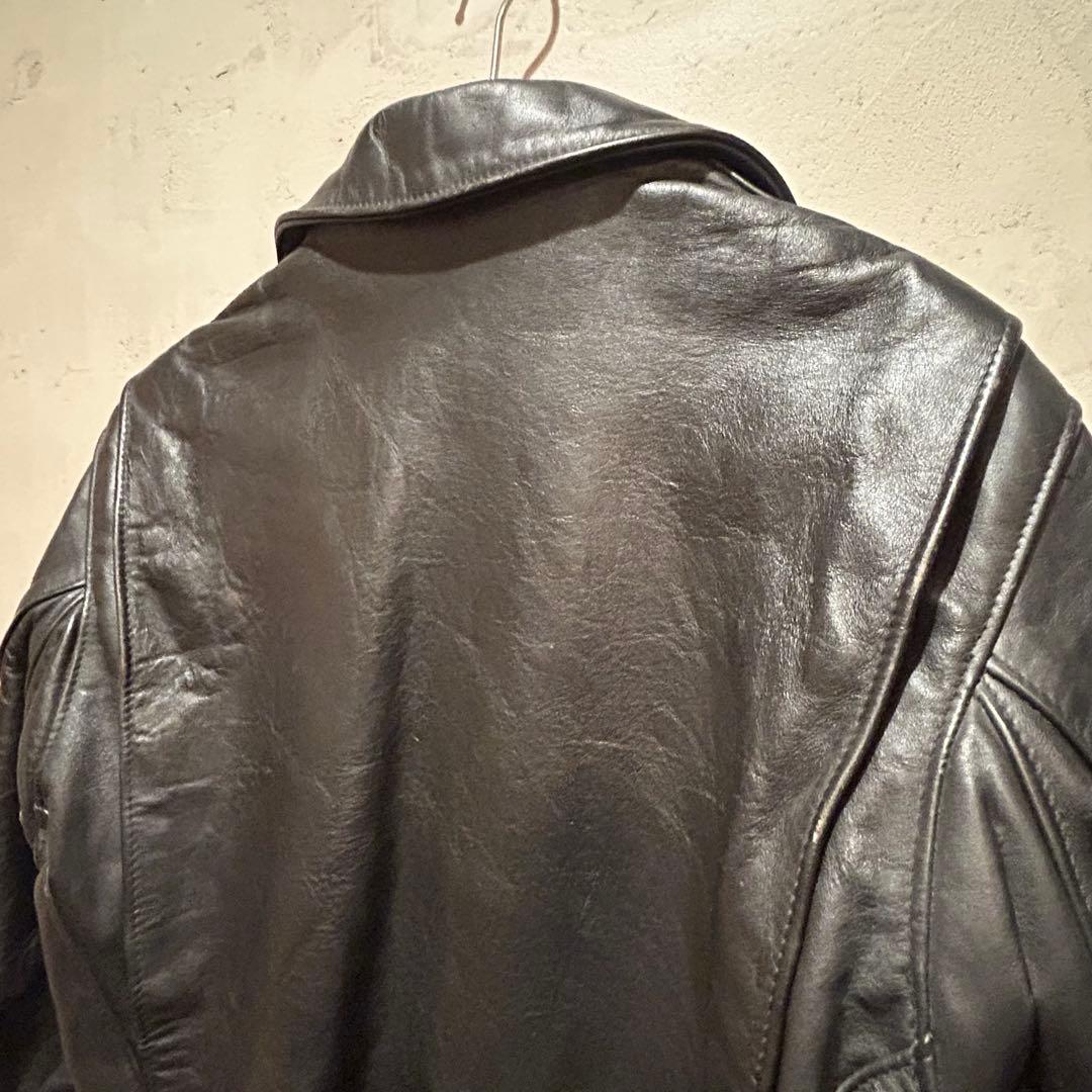 schottショット　643 シングルライダース　襟付き　レザージャケット36