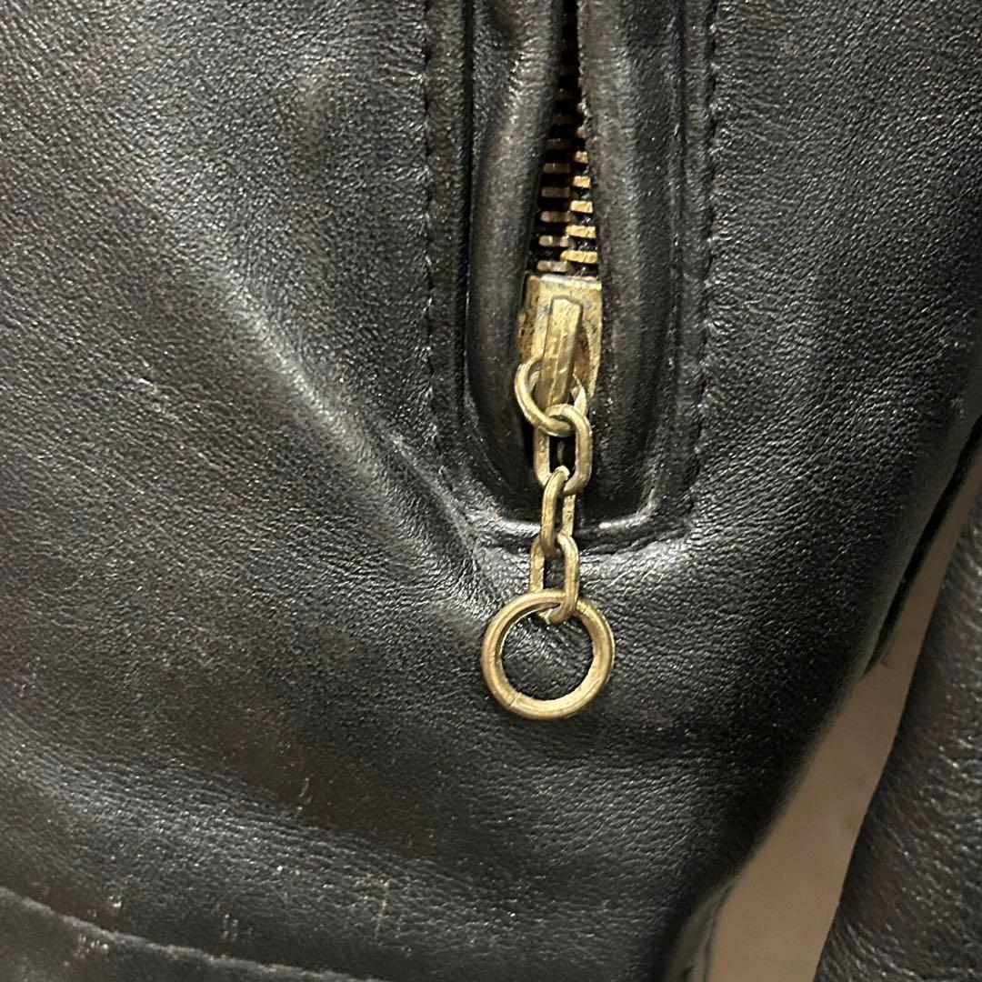 schottショット　643 シングルライダース　襟付き　レザージャケット36