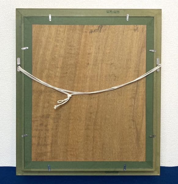 水落たけ乃「秋飾」美人画 油彩 絵画 額装