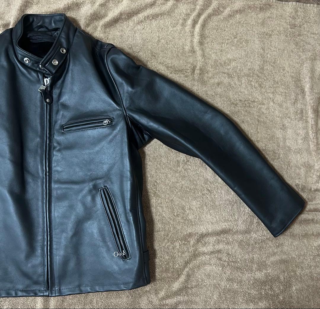 【美品】schott 641 シングルライダース サイズ40 ステアハイド