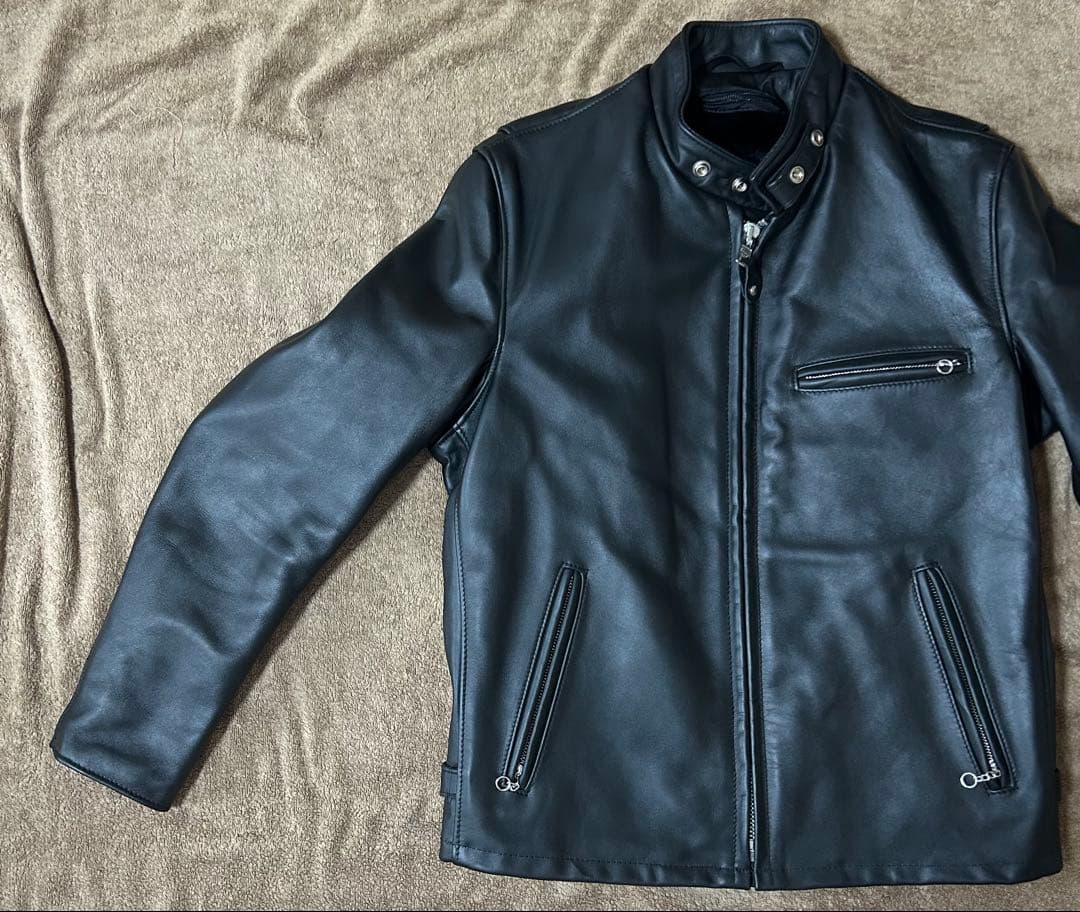 【美品】schott 641 シングルライダース サイズ40 ステアハイド