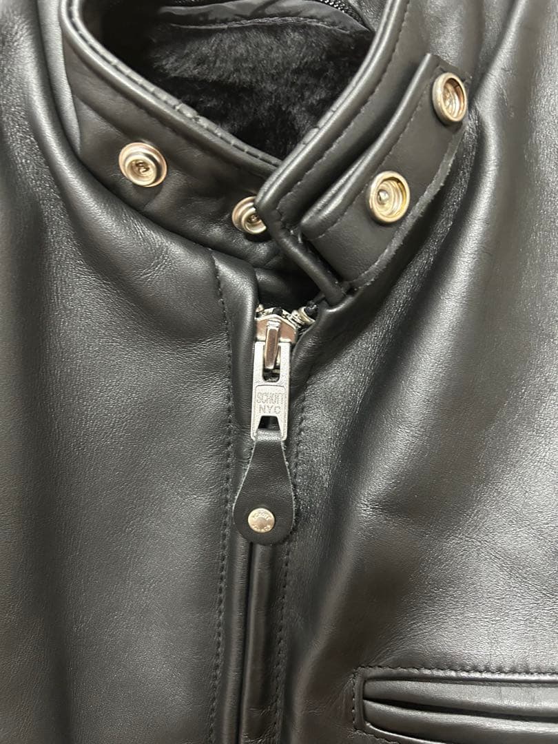 【美品】schott 641 シングルライダース サイズ40 ステアハイド