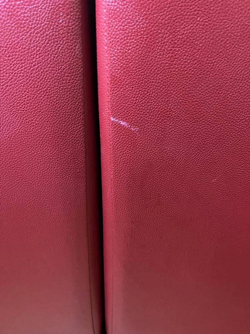 ●期間限定●赤いレザーコーナーソファ