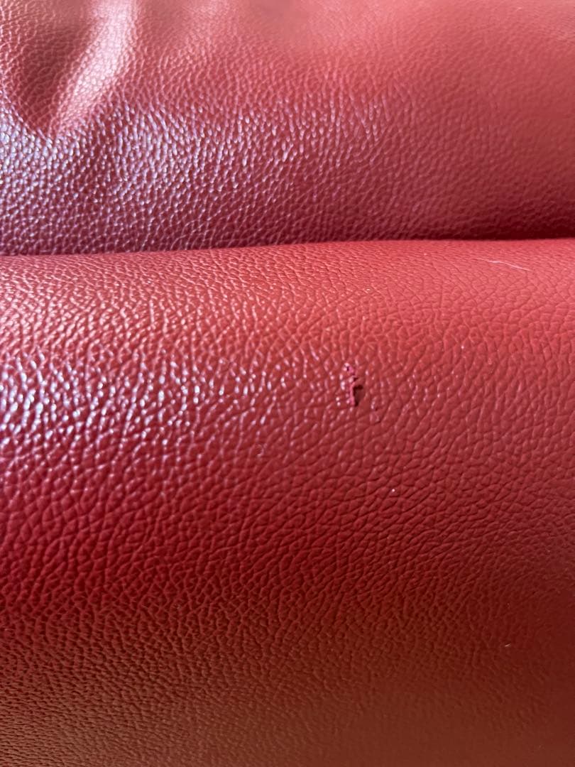 ●期間限定●赤いレザーコーナーソファ