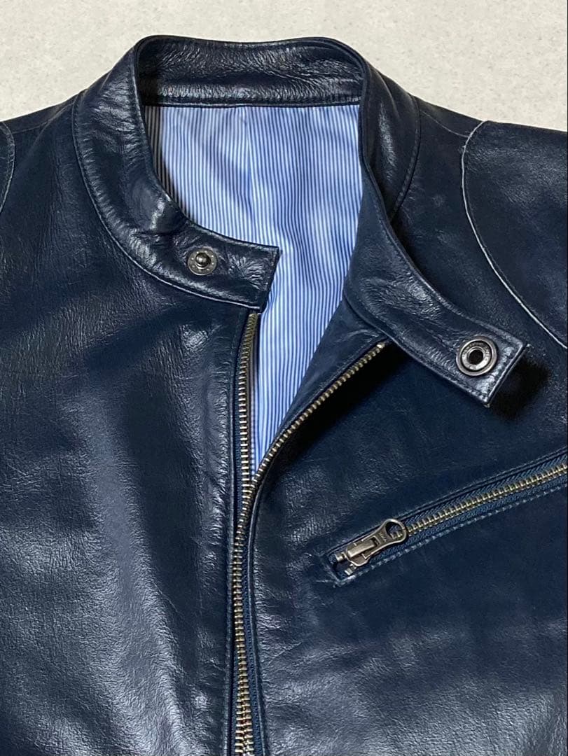 BLUE TORNADO ライダースジャケット　羊革