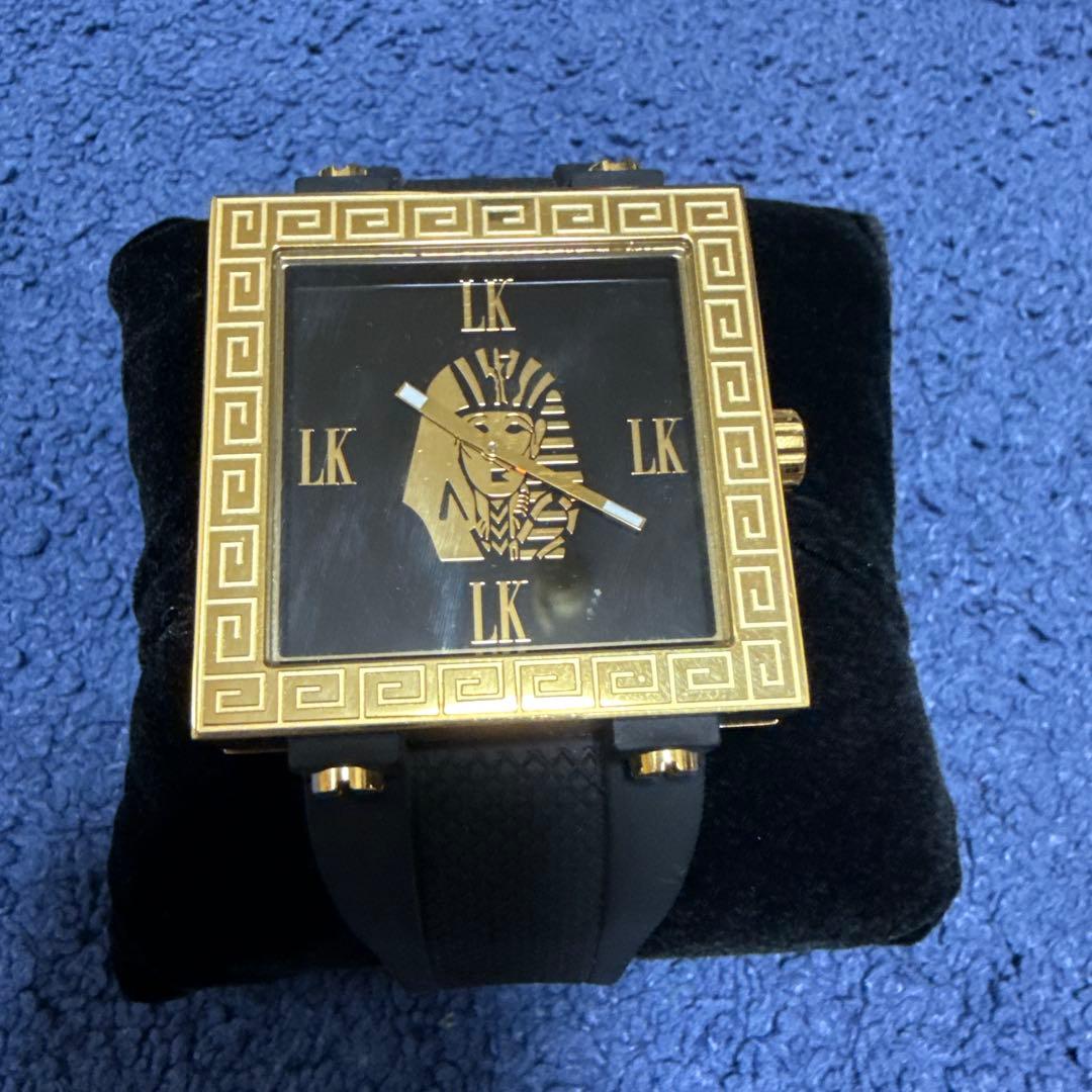 LAST KINGS XXDIAMONDゴールド ブラック 時計　箱、保証書あり