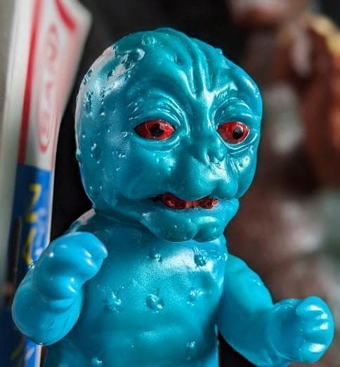 ジャイアントゴジラ＆ミニラ＆クモンガ＆カマキラス（ブルマァク他）ソフビ６体セット