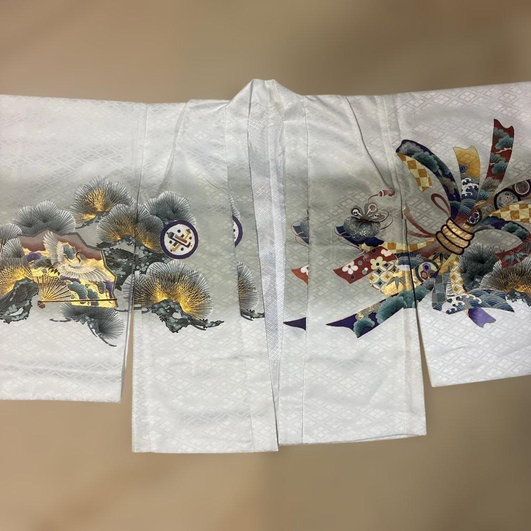☆中古品☆お宮参り 七五三 男の子 着物+長襦袢セット