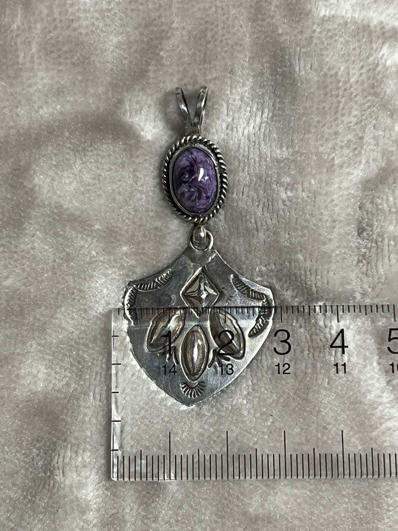 Mk　インディアンジュエリー　ペンダント　トップ　スタンプワーク