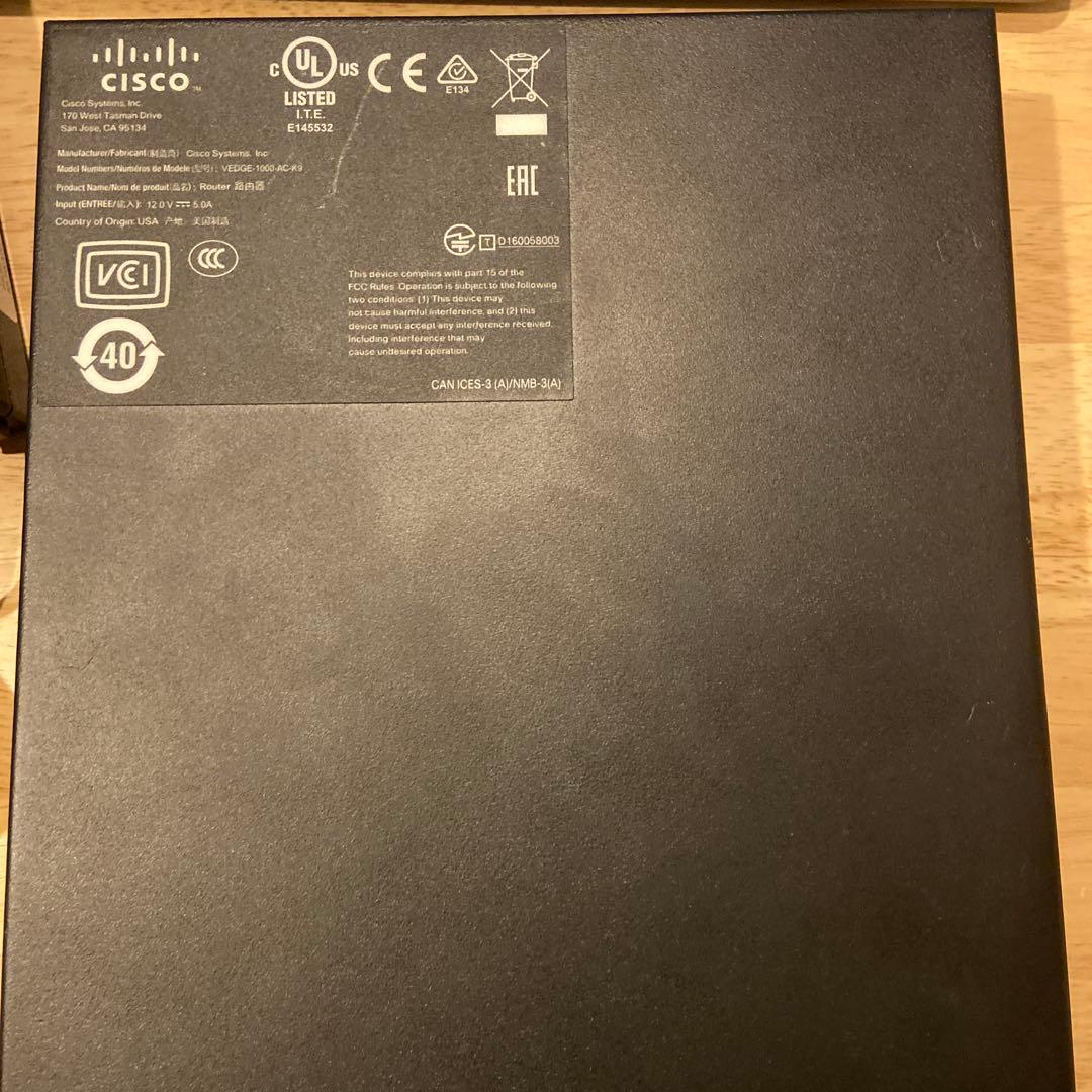 Cisco vEdge 1000 ルーター