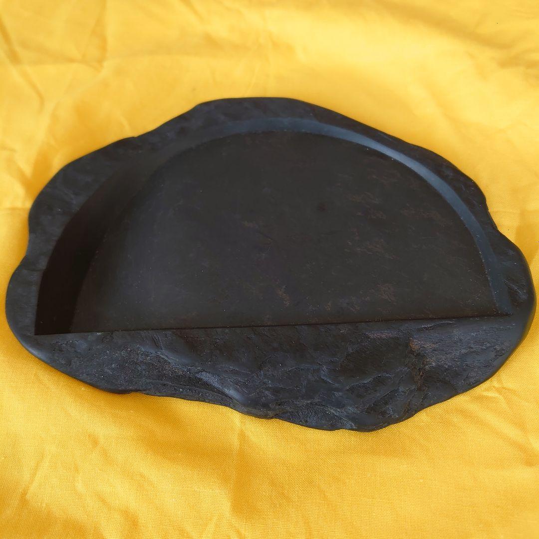 [送料無料]近江名産　石紋綺麗　希少　高島虎斑石硯　福井永昌堂製　天然硯　泰