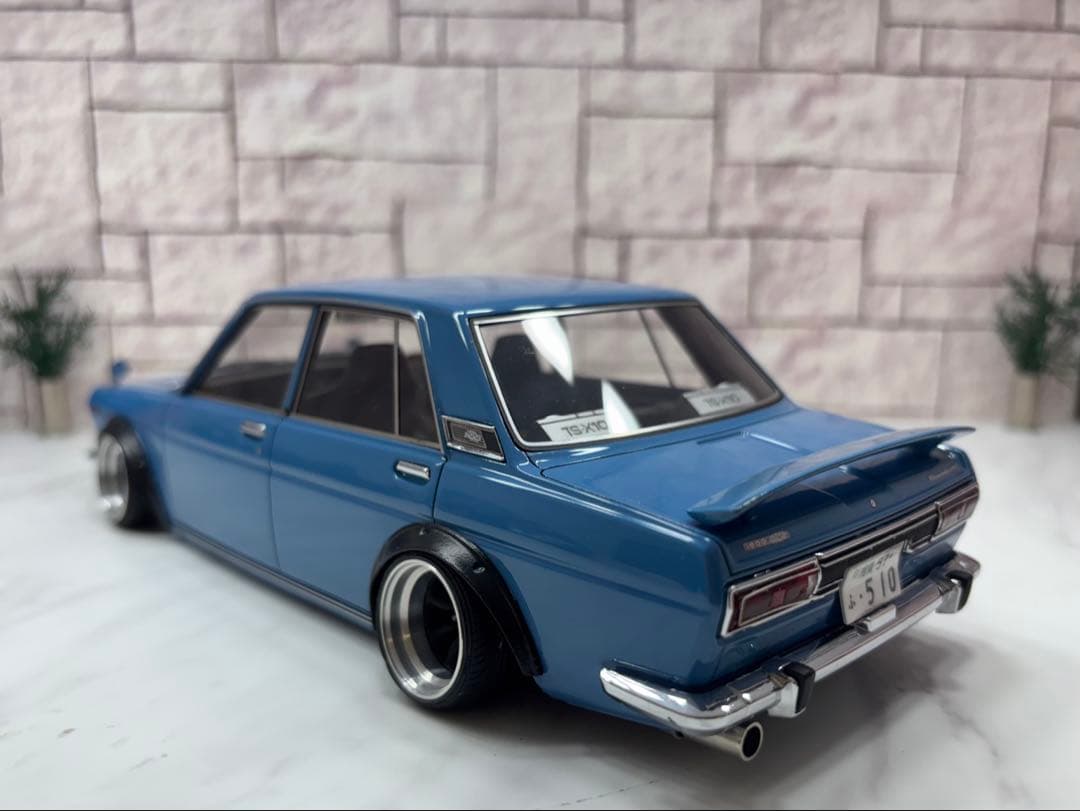 1/18ミニカー IG 510ブル　ワタナベ深リムオーバーフェンダーカスタム