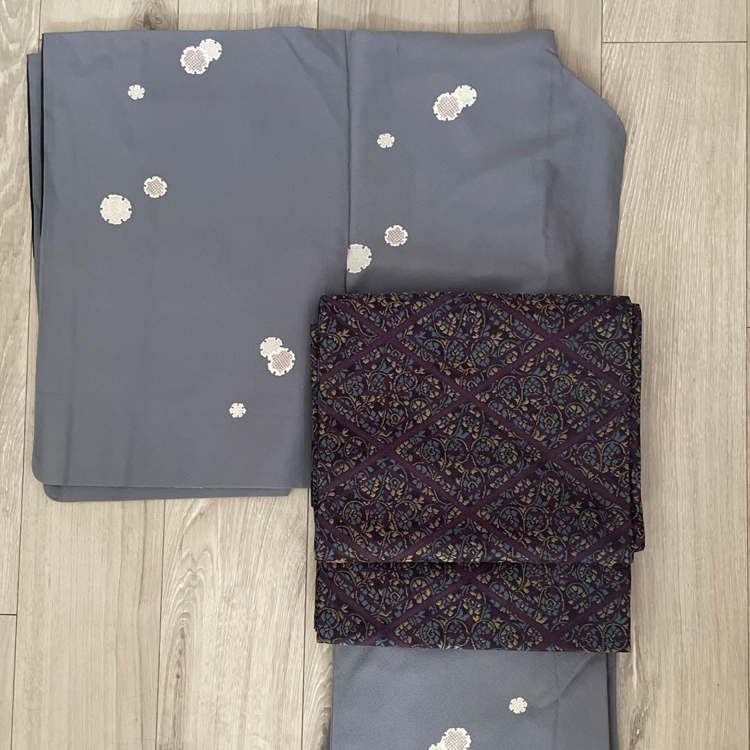 西陣　織紫苑　全通　袋帯　メガネ証紙あり