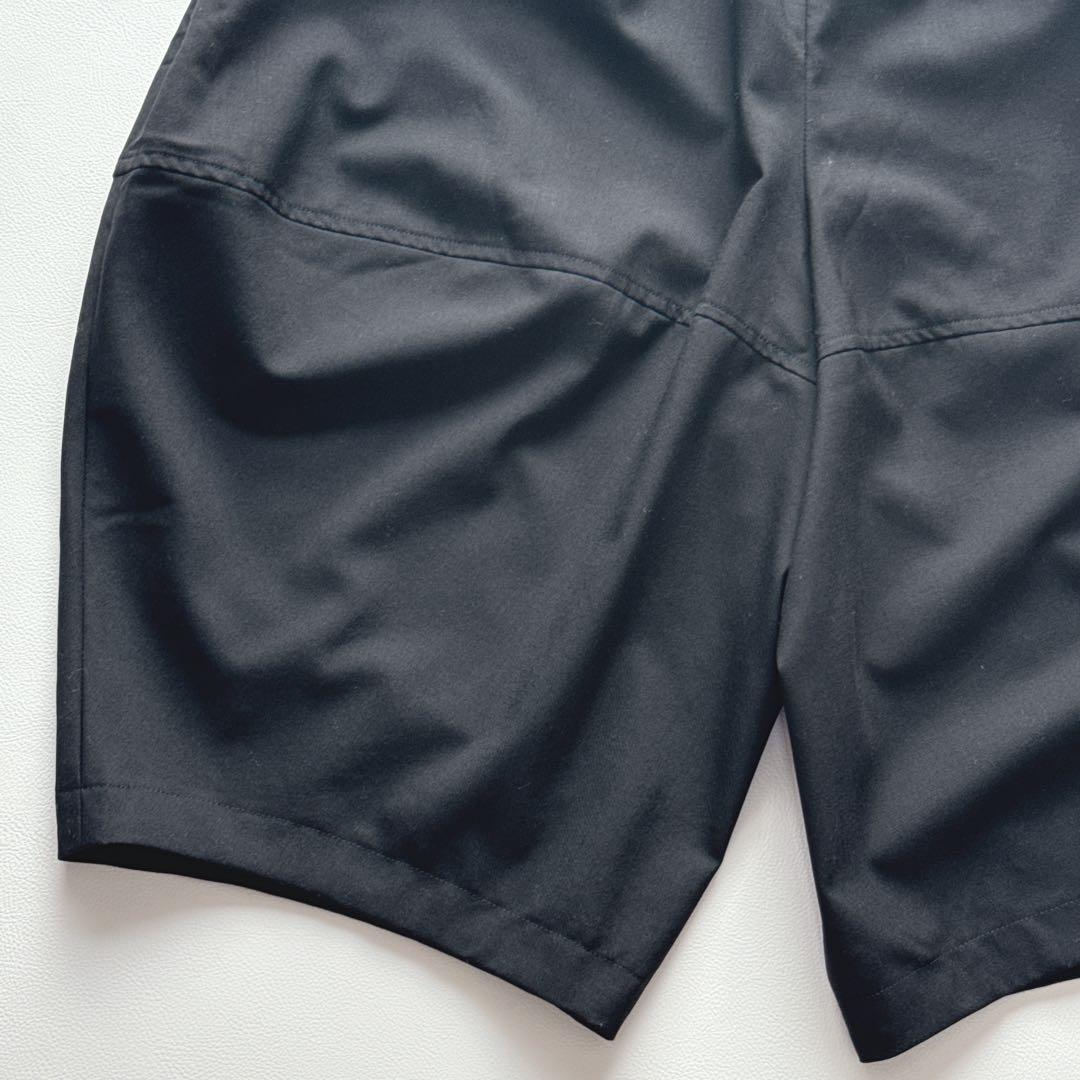 BLACKコムデギャルソン 吊りズボン　サロペット　ベロア　紫黒　サムエルパンツ