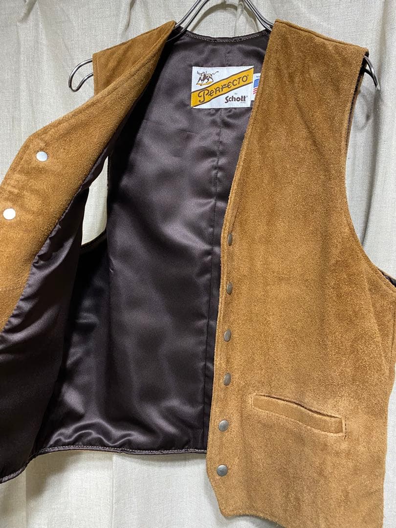 ジャケット・アウター Schott Perfecto / 321USV SUEDE MC VEST