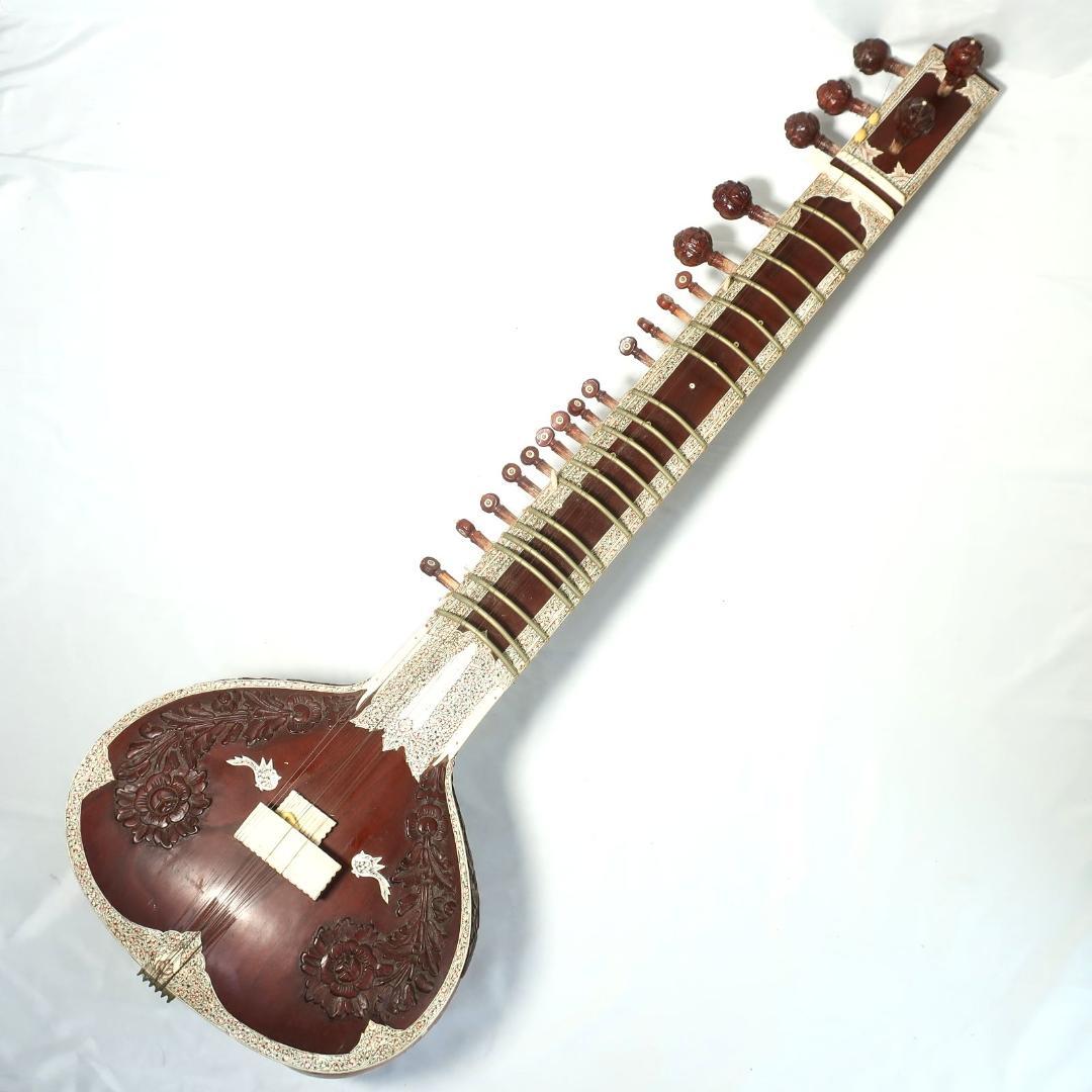 インド民族楽器 シタール 全長約124cm