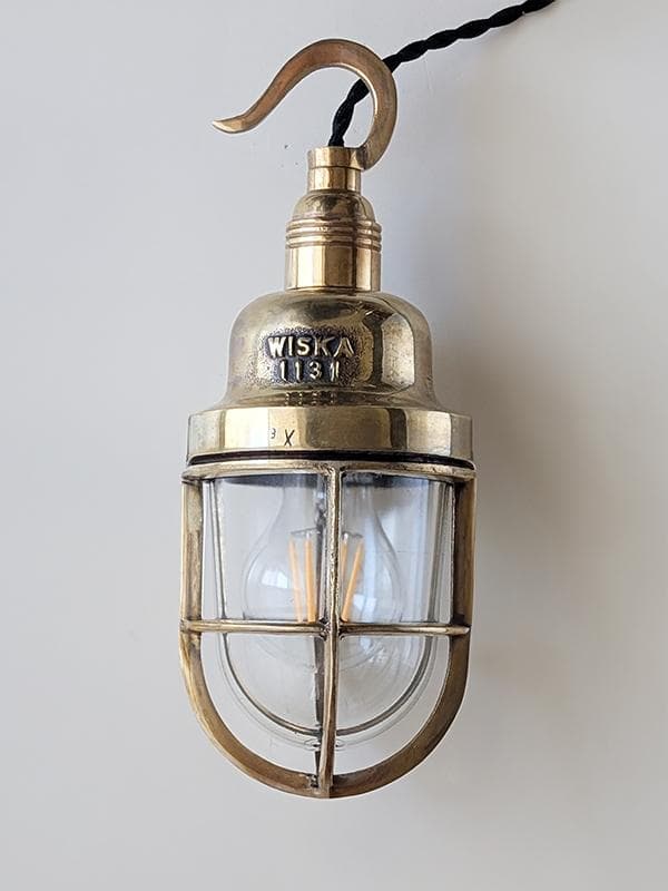 K*y様 ビンテージ WISKA マリンランプ2 工業系 船舶 カフェ