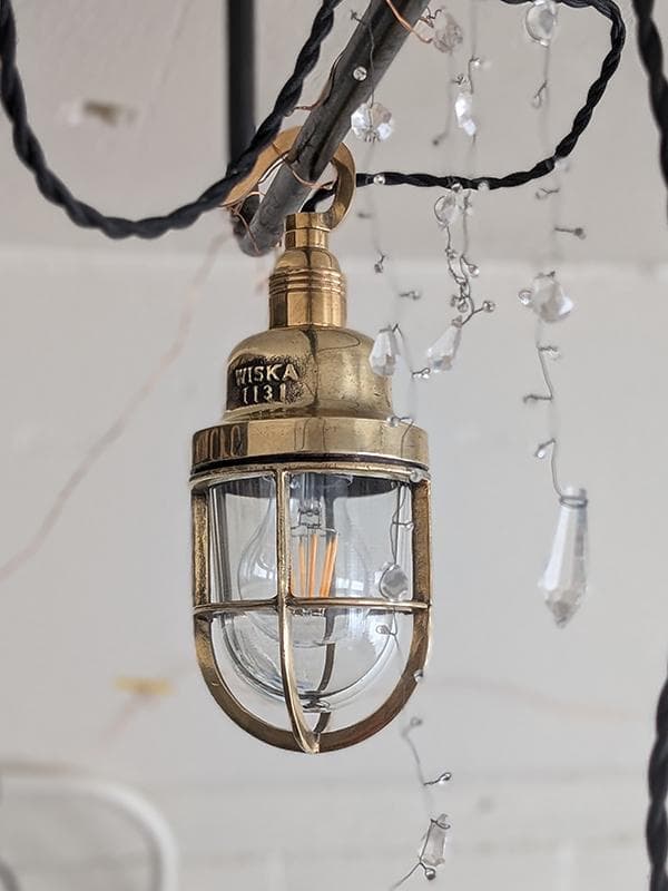 K*y様 ビンテージ WISKA マリンランプ2 工業系 船舶 カフェ