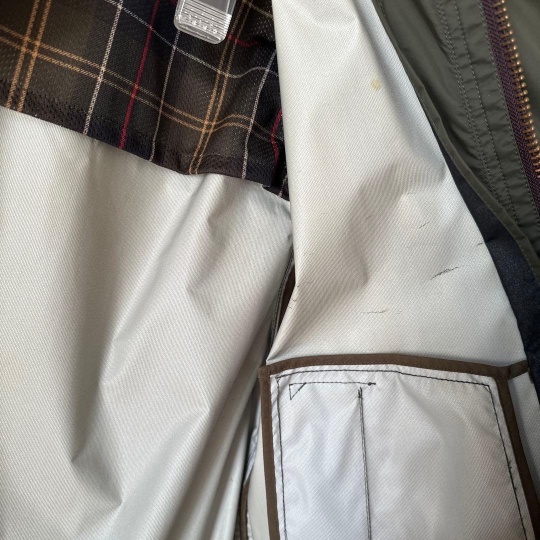 Barbour beams plus別注/M/ナイロン/カーキ/1801306