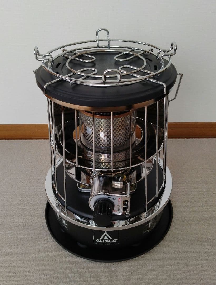 アルパカストーブ TS-77 専用バッグ＋反射板＋五徳付 黒 小型石油ストーブ