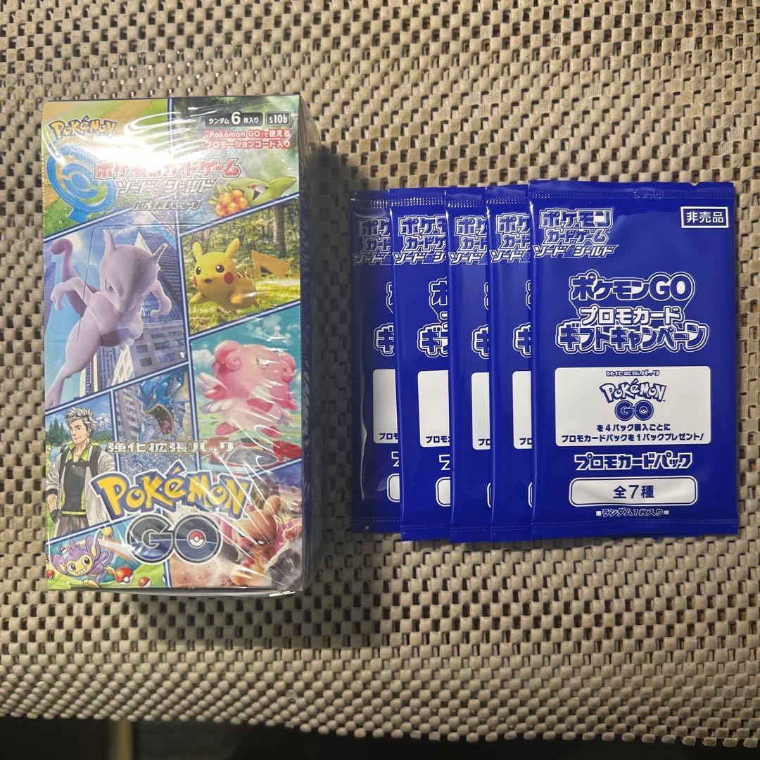 Pokémon GO シュリンク付　1BOX プロモカード5枚