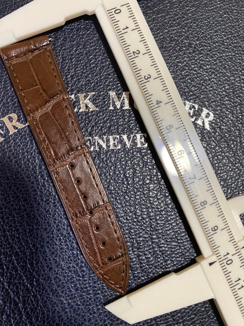 18mm フランクミュラー 純正 ブラウン ストラップ ベルト