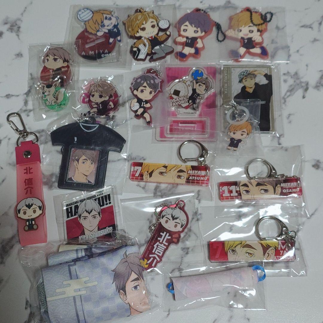 ハイキュー 稲荷崎高校 缶バッジ キーホルダー アクスタ