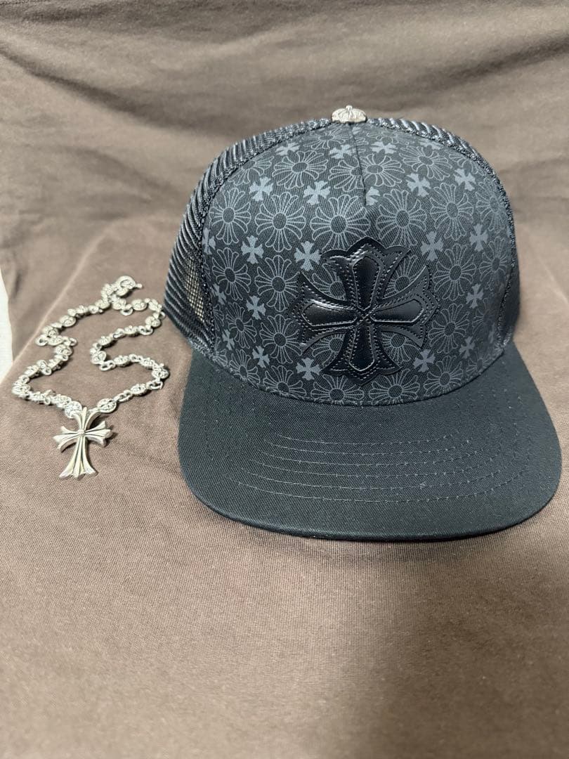 CHROME HEARTS 花柄メッシュキャップ