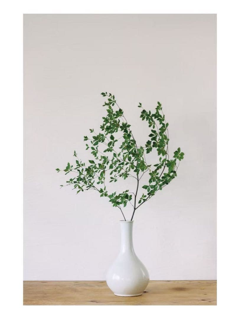 李朝　白磁　花入り　19世紀後期