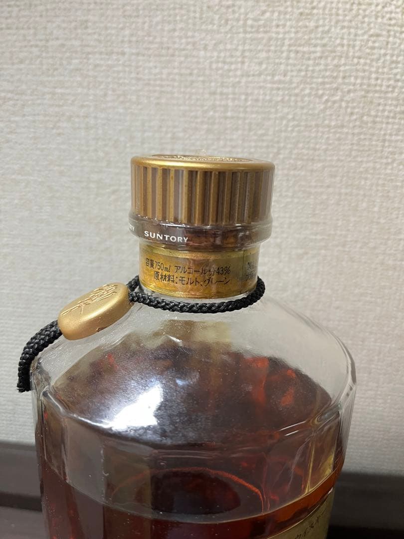 【未開封】サントリー　響　金キャップ　金裏ラベル　液面低下あり