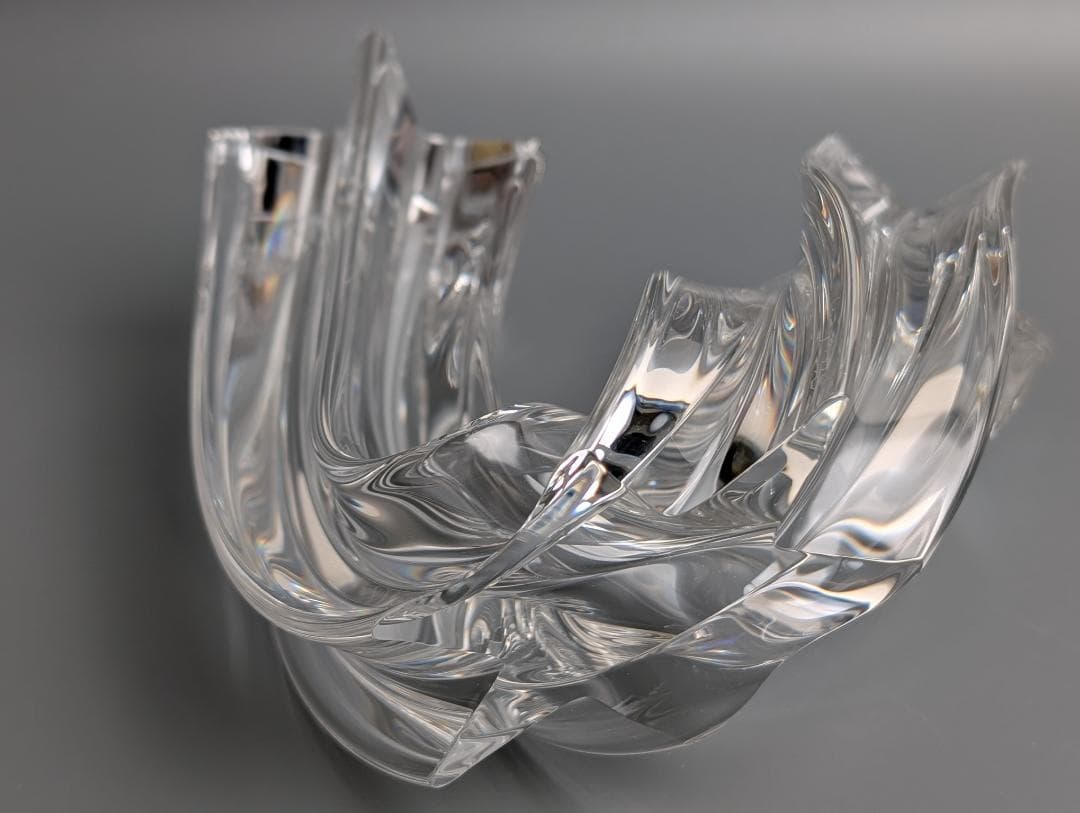 希少 極美品 スチューベン クリスタル オブジェ スターストリーム 流星 箱付