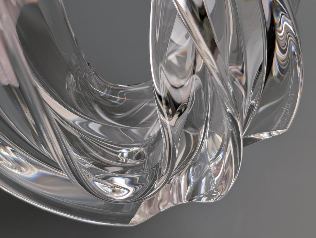 希少 極美品 スチューベン クリスタル オブジェ スターストリーム 流星 箱付