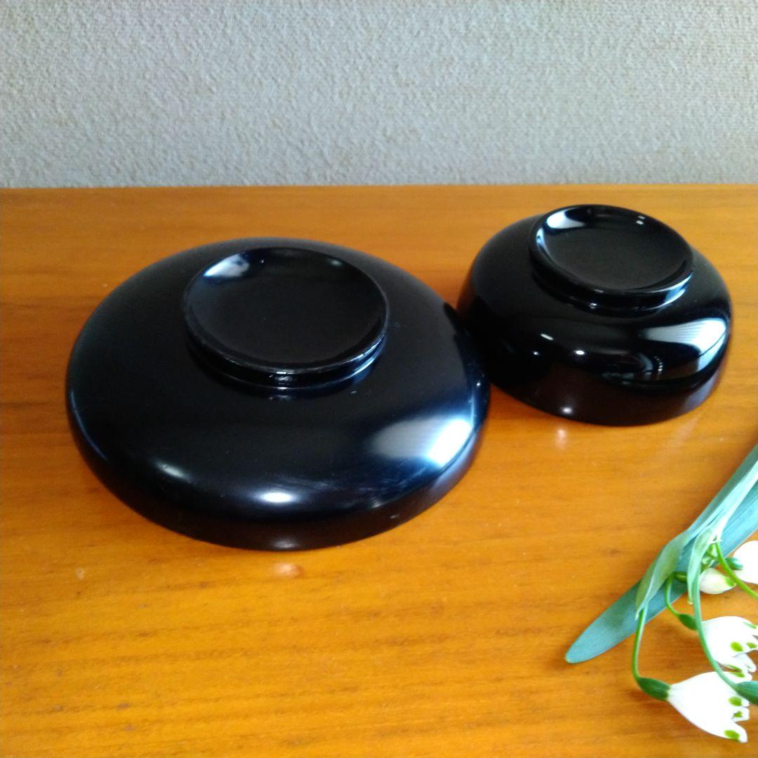 ☘ 明治時代 輪島塗 本漆 天然木 【 飯碗 太平碗 汁椀 小皿】一揃