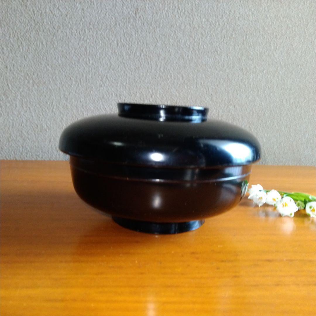 ☘ 明治時代 輪島塗 本漆 天然木 【 飯碗 太平碗 汁椀 小皿】一揃