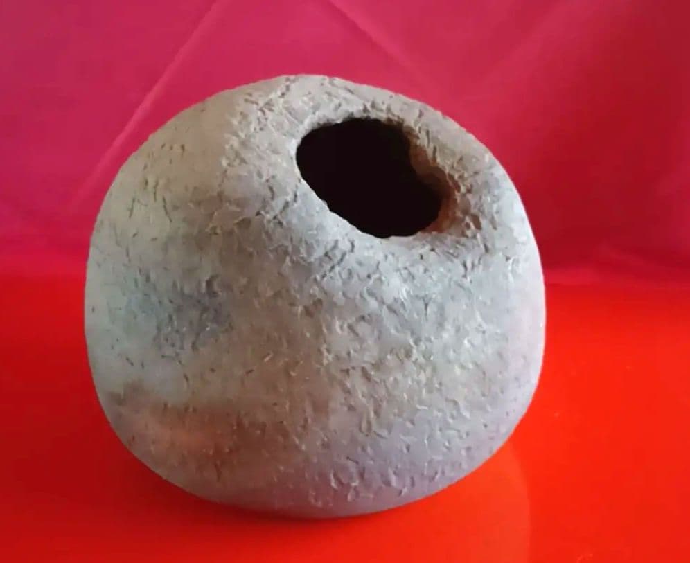 骨董品　安東利喜　花入　花器　花生　花瓶　備前壺　備前焼　希少