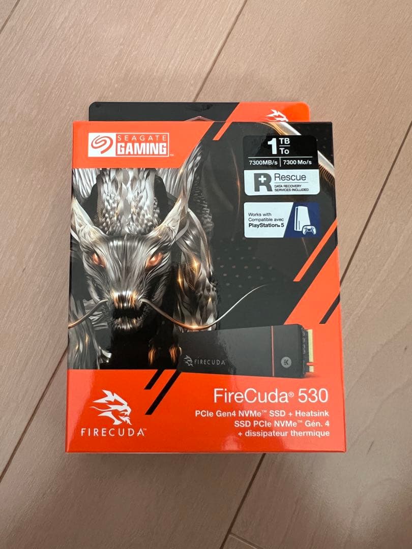 Seagate FireCuda 530 1TB SSD ヒートシンク付き