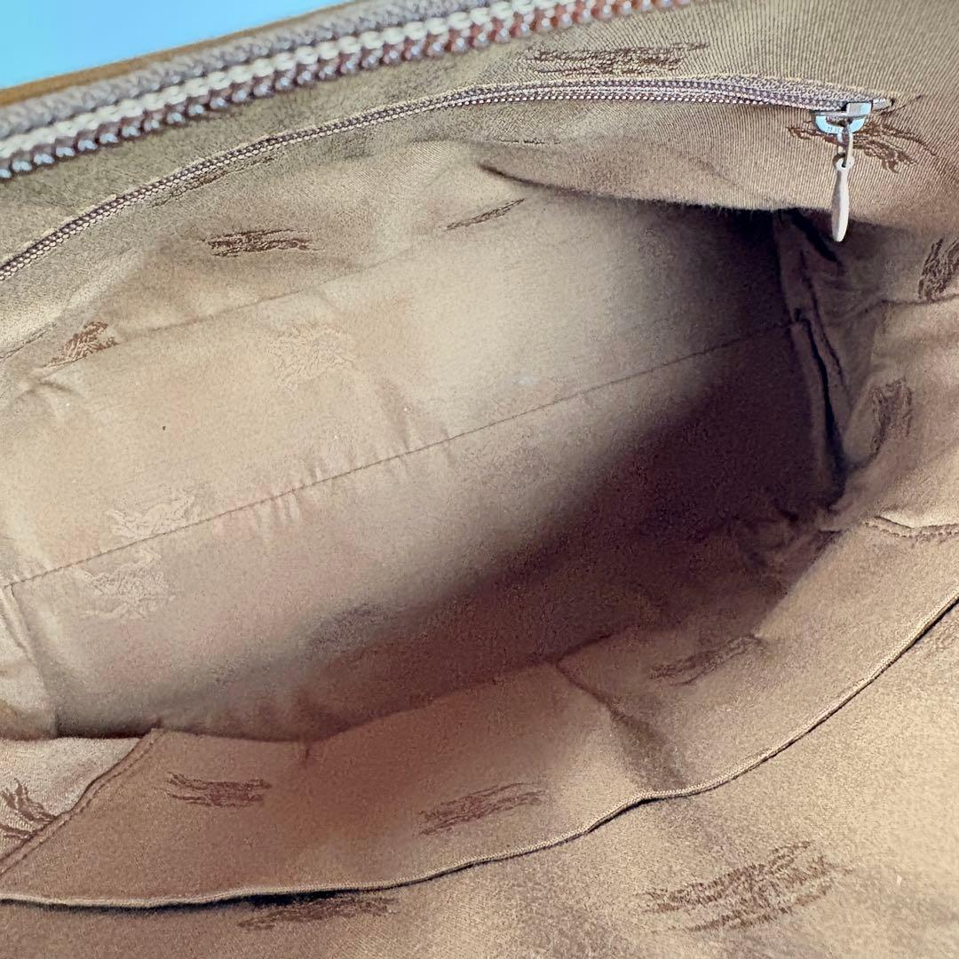 良品　希少　月桂樹　バーバリー　ハンドバッグ　ノバチェック