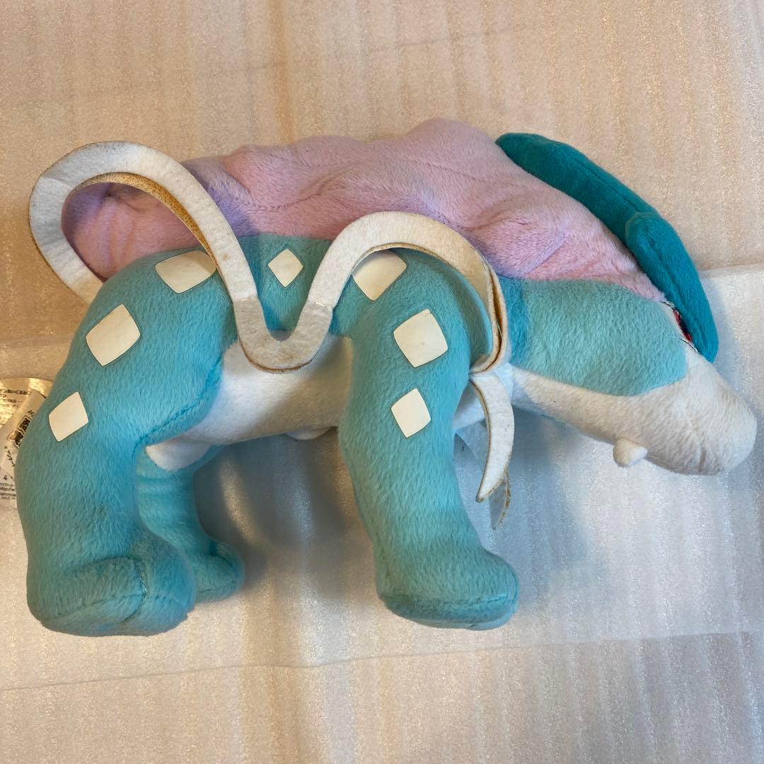 タグ付き　TAKARATOMY スイクン ぬいぐるみ