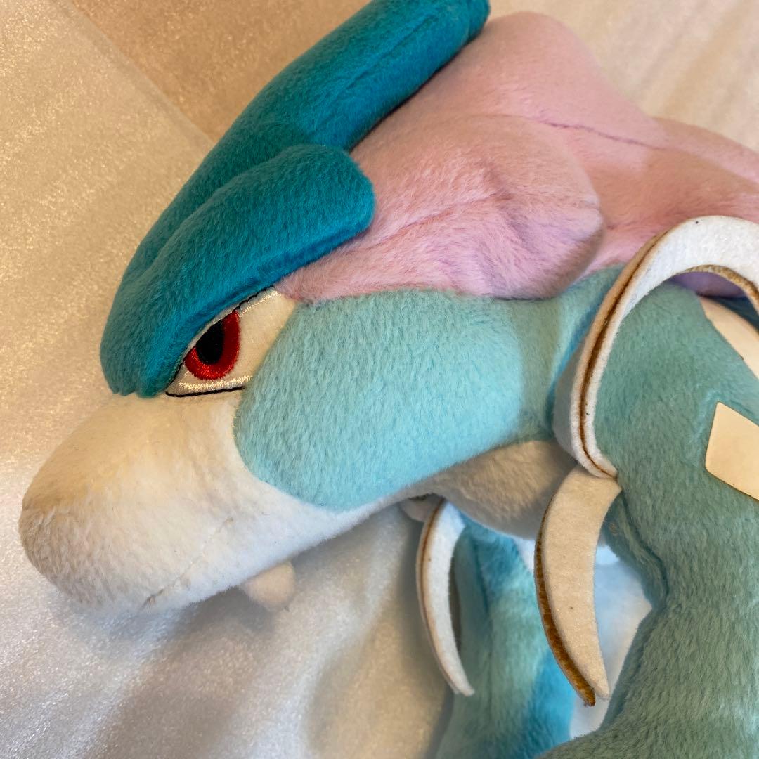 タグ付き　TAKARATOMY スイクン ぬいぐるみ