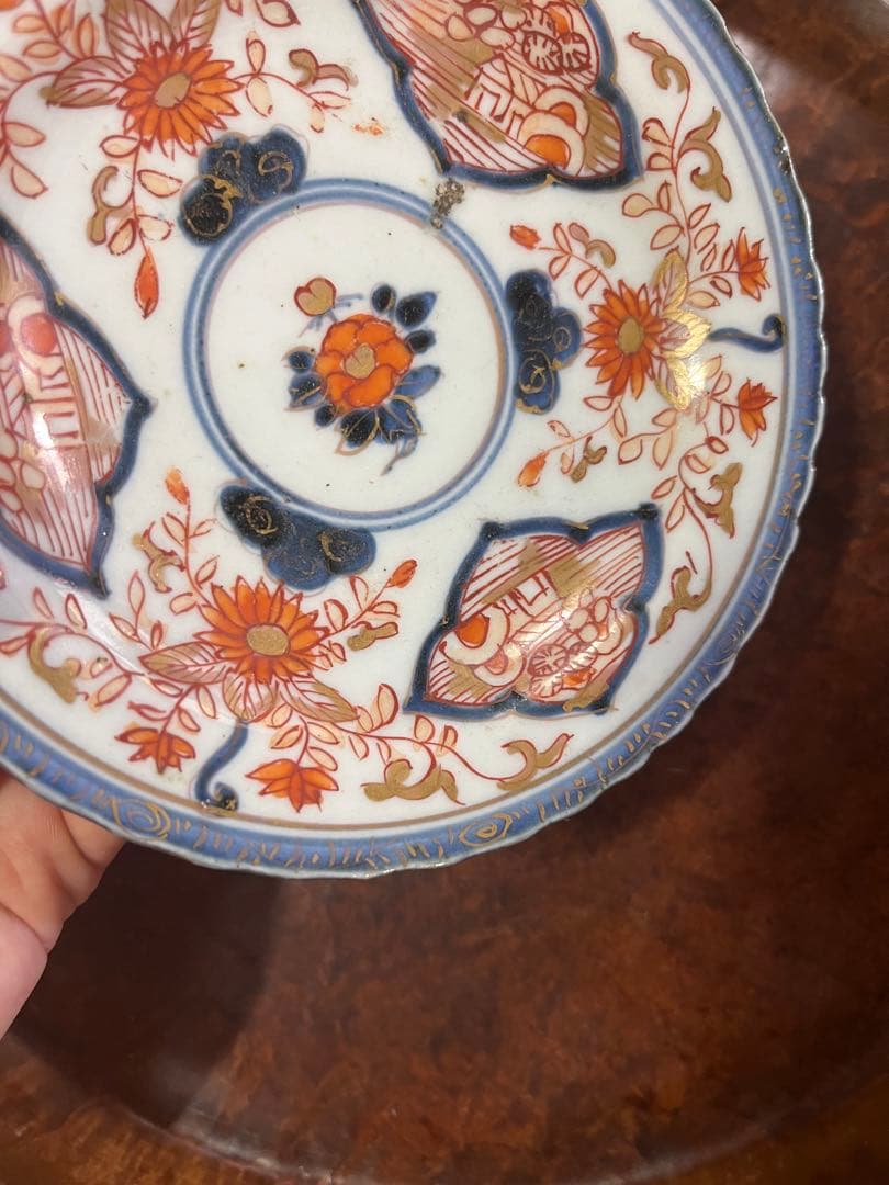 古伊万里　色絵　皿　元禄伊万里　輸出手