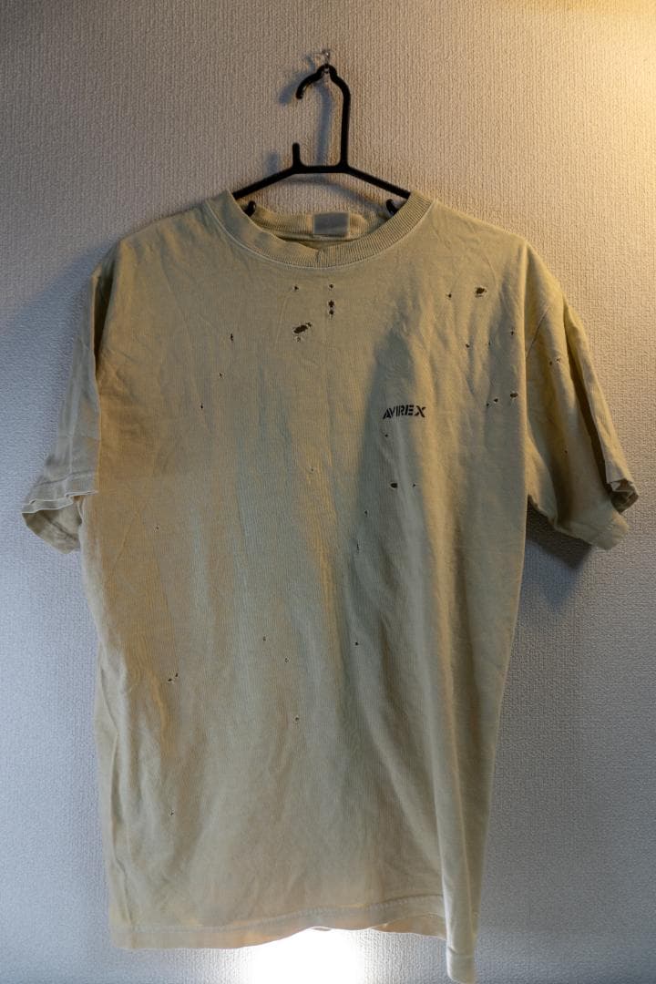 AVIREX Tシャツ　7.62mm弾跡