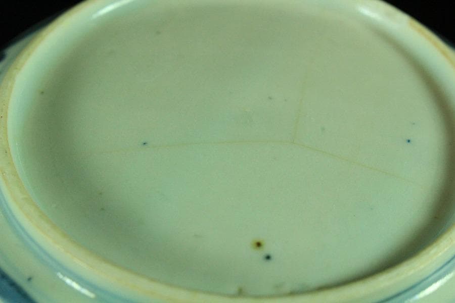 中国美術 芙蓉手 皿 φ15cm(K-XA717)