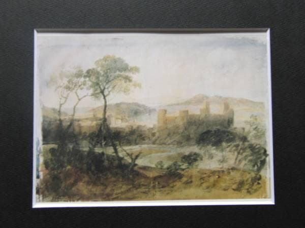 ターナー、南東の方角から見た、希少画集画、 新品額装付