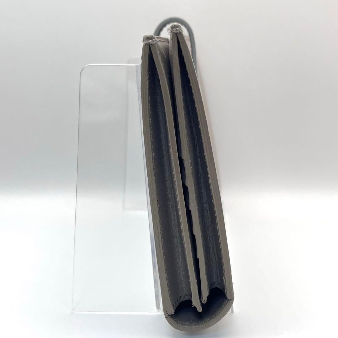 CELINE セリーヌ レザー ストラップ ラージ ウォレット グレージュ