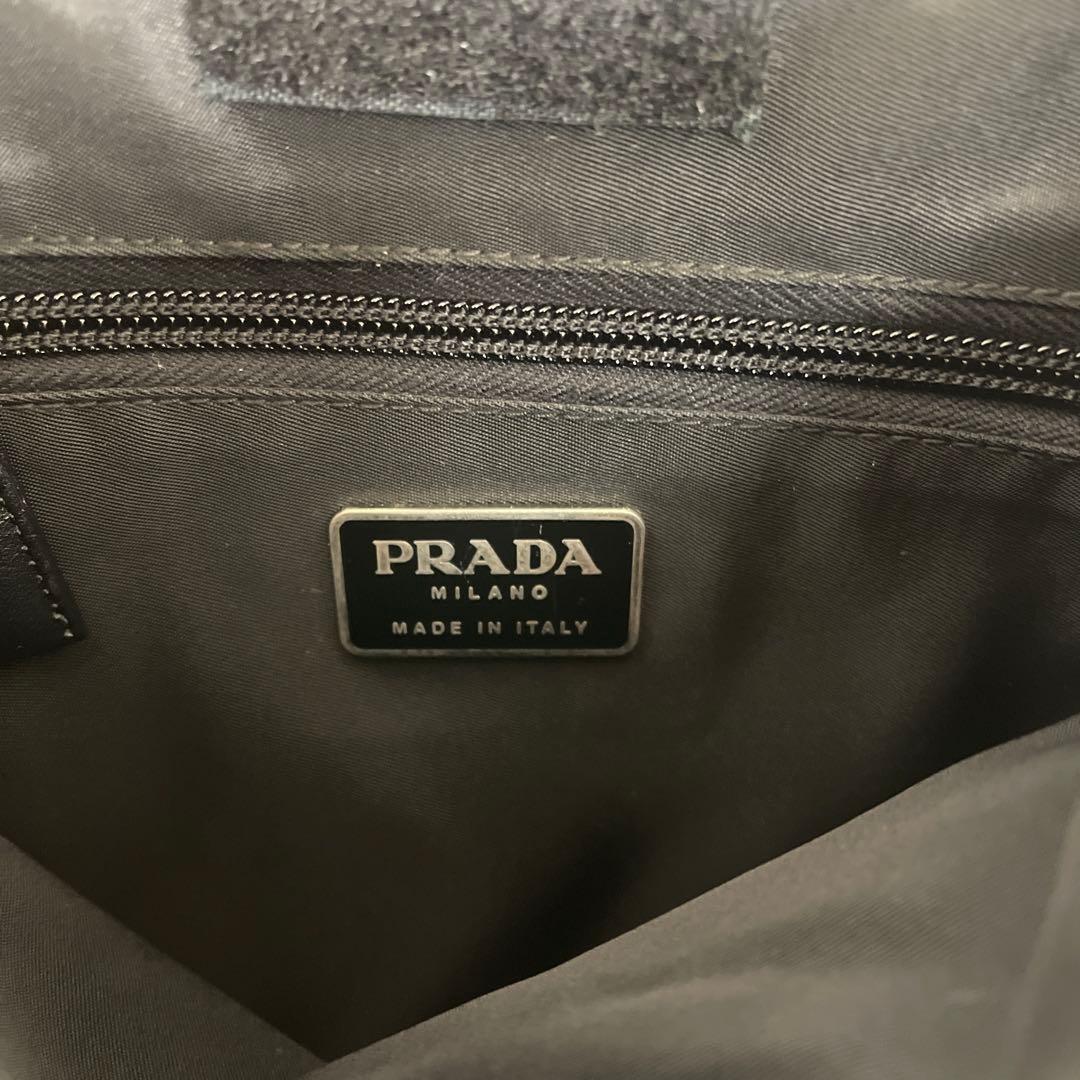 ◇ 良品 PRADAプラダ ショルダーバッグ サコッシュ ナイロン ブラック ◇