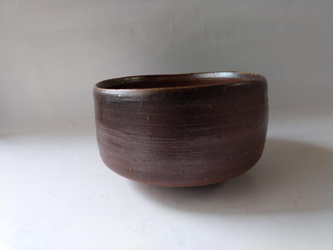 備前焼 金重利陶苑 七十七代 陶弘 造 茶碗 共箱 栞 茶器 抹茶碗 美品 です