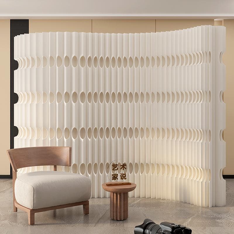 パーテーション間仕切り折り畳み式高さ1.6ｍ長さ2ｍ-3ｍ組立不要ついたて目6+