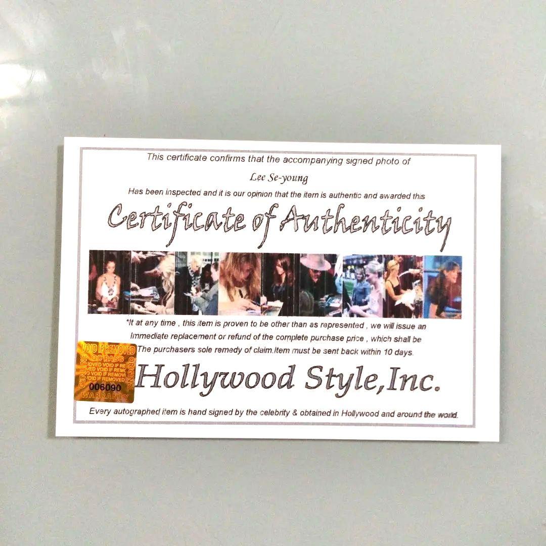 イ・セヨン直筆サイン入り2Lサイズ写真…Lee Se-yeong…